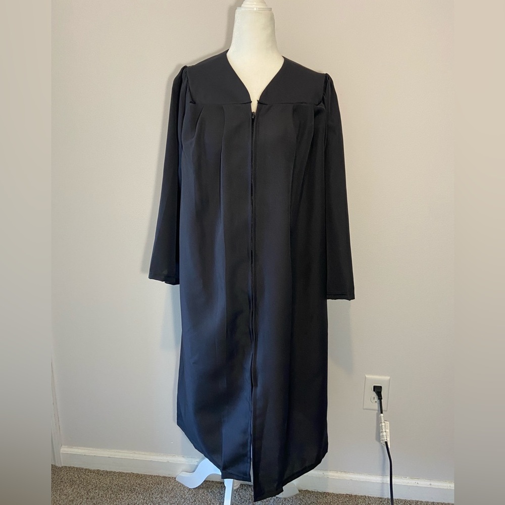 Graduation Gown Black for Heights 5’0-5’2